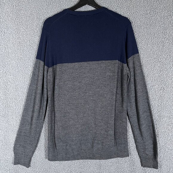 Icebreaker 100% Wool Crewneck Long Sleeve Sweaters - Men's Size M - Blue Gray - Picture 3 of 9